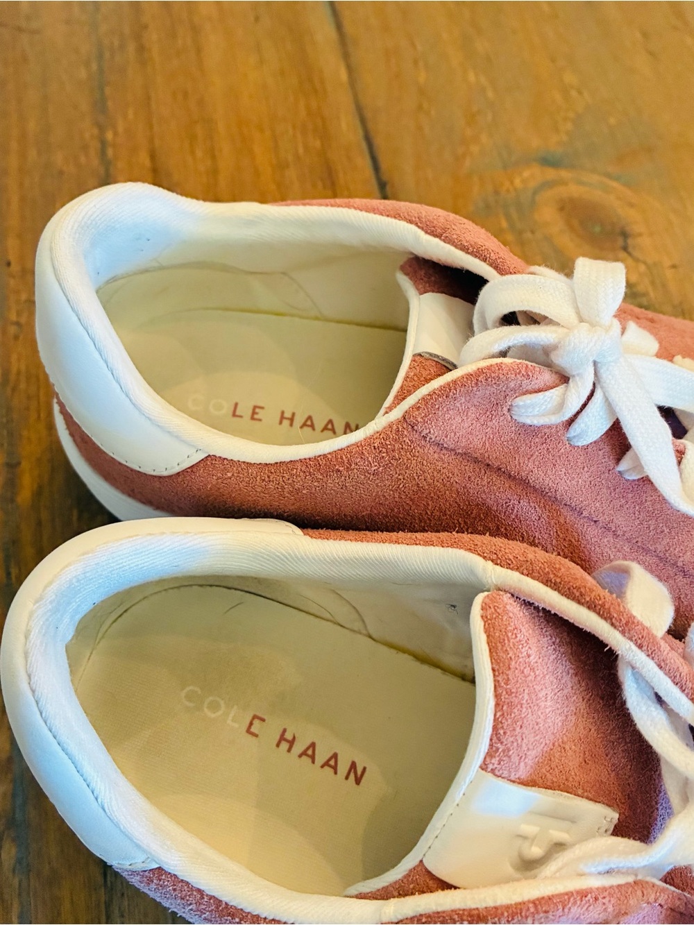 Women's Cole Hahn Joy Crosscourt suede sneakers. Pink size 9B - Picture 3 of 7